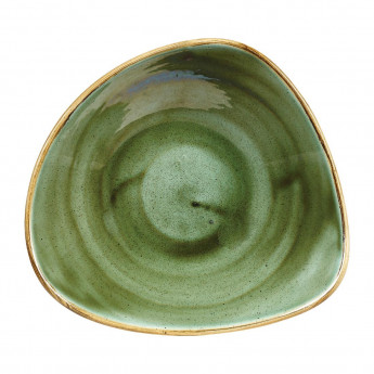 Churchill Stonecast Triangular Bowls Samphire Green 235mm (Pack of 12) - Click to Enlarge