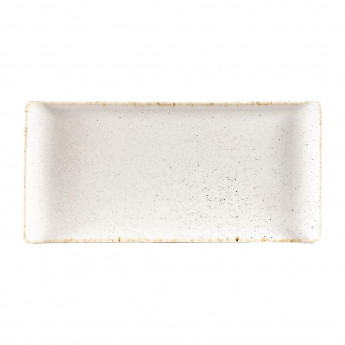 Churchill Stonecast Rectangular Plates Barley White 145 x 300mm - Click to Enlarge