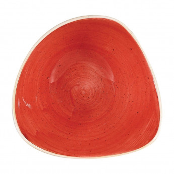 Churchill Stonecast Triangular Bowls Berry Red 153mm (Pack of 12) - Click to Enlarge