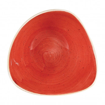 Churchill Stonecast Triangular Bowls Berry Red 185mm (Pack of 12) - Click to Enlarge