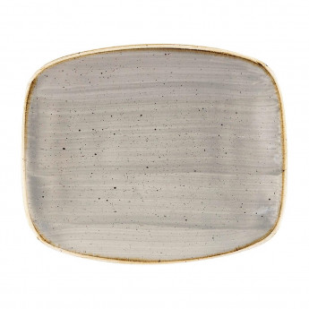 Churchill Stonecast Rectangular Plates Peppercorn Grey 126 x 154mm - Click to Enlarge