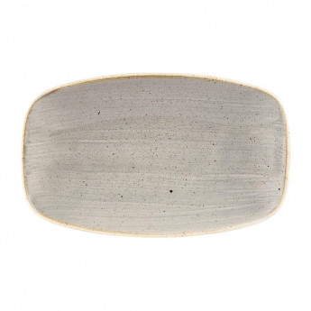 Churchill Stonecast Rectangular Plates Peppercorn Grey 121 x 200mm - Click to Enlarge