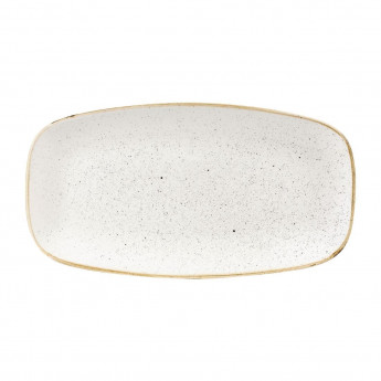 Churchill Stonecast Rectangular Plates Barley White 127 x 269mm - Click to Enlarge