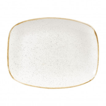 Churchill Stonecast Rectangular Plates Barley White 202 x 261mm - Click to Enlarge