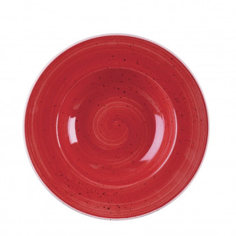 Churchill Stonecast Round Wide Rim Bowl Berry Red 240mm (Pack of 12) - Click to Enlarge