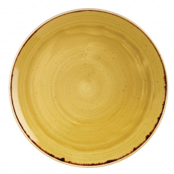 Churchill Stonecast Round Coupe Plate Mustard Seed Yellow 288mm (Pack of 12) - Click to Enlarge