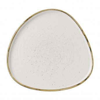 Churchill Stonecast Barley White Triangle Walled Chefs Plate 260mm (Pack of 6) - Click to Enlarge
