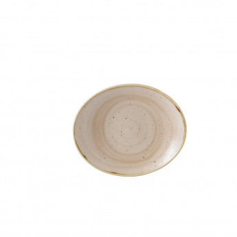 Churchill Stonecast Oval Coupe Plate Nutmeg Cream (Pack of 12) - Click to Enlarge