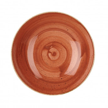 Churchill Stonecast Round Coupe Bowl Spiced Orange 182mm (Pack of 12) - Click to Enlarge