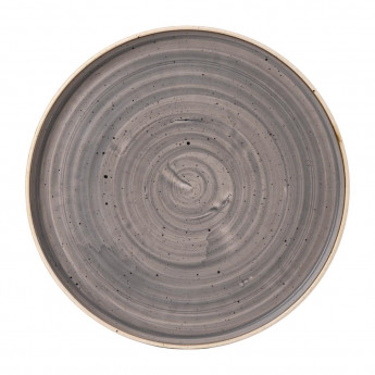 Stonecast Peppercorn Grey Walled Plate 6 1/8 " (Box 6) - Click to Enlarge
