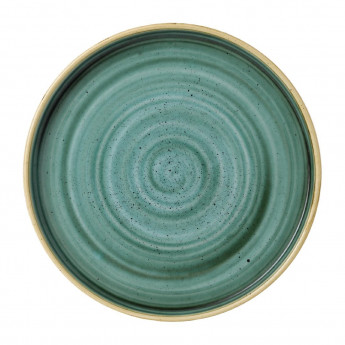 Stonecast Samphire Green Walled Plate 8 1/4 " (Box 6) - Click to Enlarge