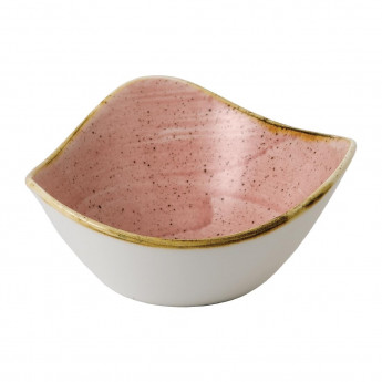 Stonecast Petal Pink Triangle Bowl 9oz (Pack of 12) - Click to Enlarge