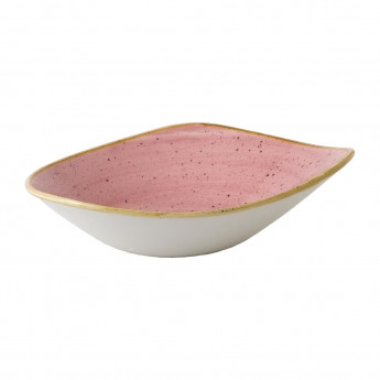 Stonecast Petal Pink Triangle Bowl 21oz (Pack of 12) - Click to Enlarge