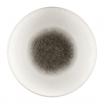 Churchill Bamboo Centre Print Deep Coupe Plates Quartz Black 255mm (Pack of 12) - Click to Enlarge