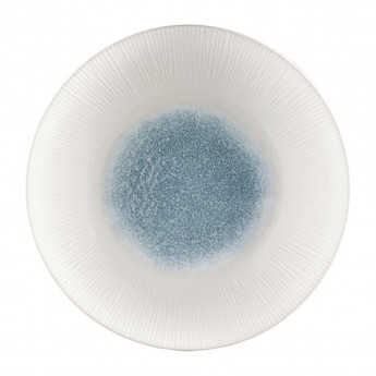 Churchill Bamboo Centre Print Deep Coupe Plates Topaz Blue 281mm (Pack of 12) - Click to Enlarge