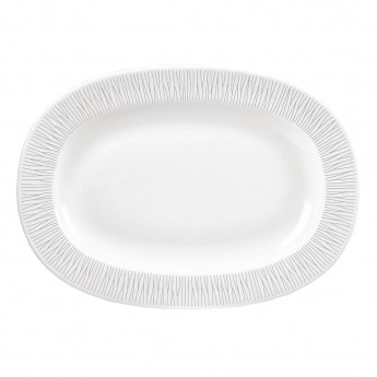 Churchill Bamboo Oval Dish Large Rimmed 330mm (Pack of 6) - Click to Enlarge