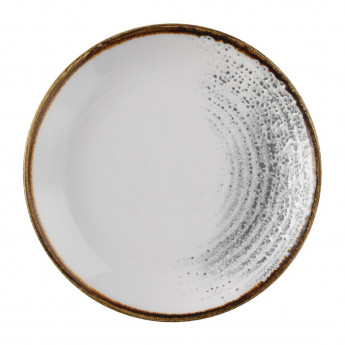 Churchill Studio Prints Homespun Accents Jasper Evolve Coupe Plate Grey 165mm (Pack of 12) - Click to Enlarge