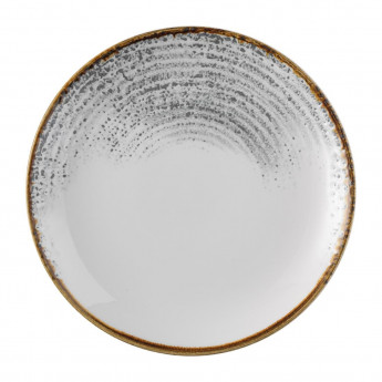 Churchill Studio Prints Homespun Accents Jasper Evolve Coupe Plate Grey 219mm (Pack of 12) - Click to Enlarge