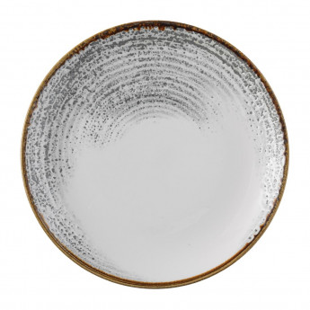 Churchill Studio Prints Homespun Accents Jasper Evolve Coupe Plate Grey 260mm (Pack of 12) - Click to Enlarge