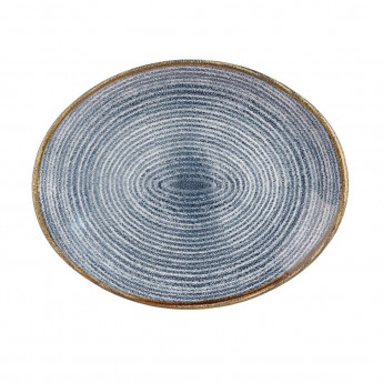 Churchill Studio Prints Homespun Oval Coupe Plates Slate Blue 317mm (Pack of 12) - Click to Enlarge