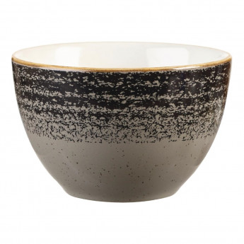 Churchill Studio Prints Homespun Charcoal Black Sugar Bowl 227ml 8oz - Click to Enlarge