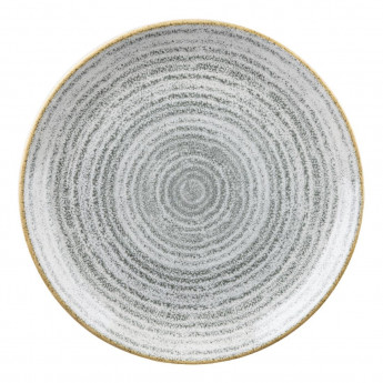 Churchill Studio Prints Homespun Stone Grey Coupe Plate 165mm (Pack of 12) - Click to Enlarge