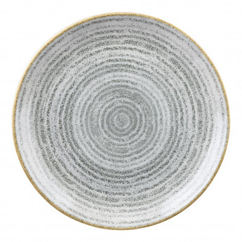 Churchill Studio Prints Homespun Stone Grey Coupe Plate 217mm (Pack of 12) - Click to Enlarge