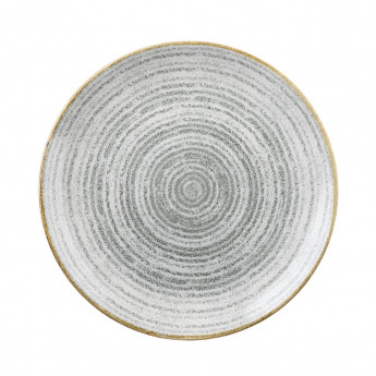 Churchill Studio Prints Homespun Stone Grey Coupe Plate 260mm (Pack of 12) - Click to Enlarge
