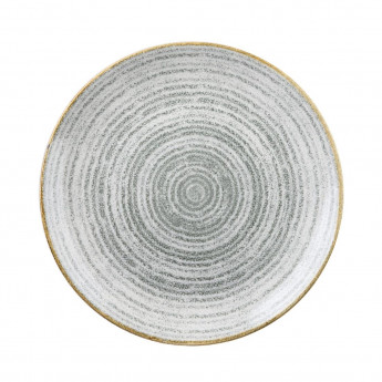 Churchill Studio Prints Homespun Stone Grey Coupe Plate 288mm (Pack of 12) - Click to Enlarge