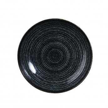 Churchill Studio Prints Homespun Charcoal Black Coupe Bowl 182mm - Click to Enlarge