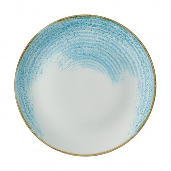 Churchill Homespun Accents Aquamarine Evolve Coupe Plates 260mm (Pack of 12) - Click to Enlarge
