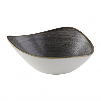 Churchill Stonecast Raw Lotus Bowl Black 178mm (Pack of 12) - Click to Enlarge