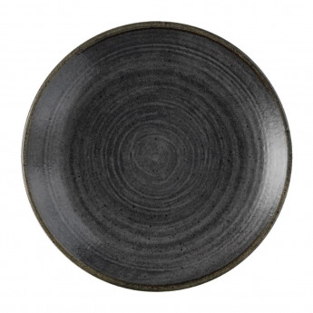 Churchill Stonecast Raw Evolve Coupe Plate Black 165mm (Pack of 12) - Click to Enlarge