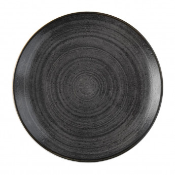 Churchill Stonecast Raw Evolve Coupe Plate Black 219mm (Pack of 12) - Click to Enlarge