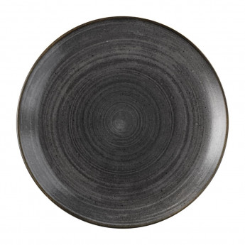 Churchill Stonecast Raw Evolve Coupe Plate Black 286mm (Pack of 12) - Click to Enlarge