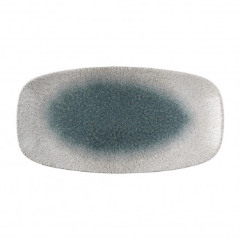Churchill Raku Duo Agate Chefs Oblong Plate Topaz 287x152mm (Pack of 12) - Click to Enlarge