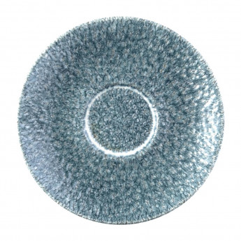 Churchill Raku Duo Cappuccino Saucer Topaz Blue 159mm (Pack of 12) - Click to Enlarge