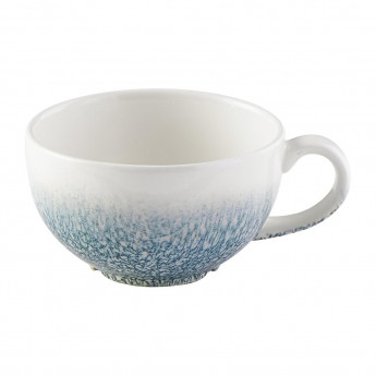 Churchill Raku Duo Cappuccino Cup Topaz Blue 227ml (Pack of 12) - Click to Enlarge