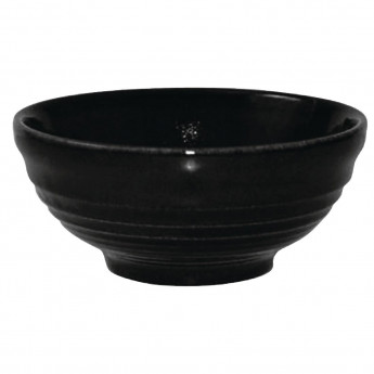 Churchill Bit on the Side Black Ripple Snack Bowls 120mm (Pack of 12) - Click to Enlarge