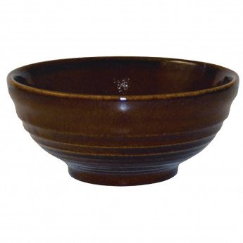 Churchill Bit on the Side Brown Ripple Snack Bowls 120mm (Pack of 12) - Click to Enlarge