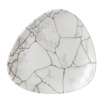 Churchill Studio Prints Kintsugi Agate Grey Lotus Plate 177mm (Pack of 12) - Click to Enlarge