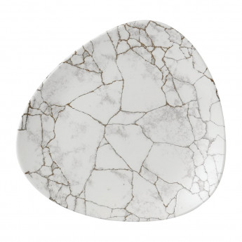 Churchill Studio Prints Kintsugi Agate Grey Lotus Plate 254mm (Pack of 12) - Click to Enlarge