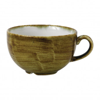 Stonecast Plume Olive Cappuccino Cup 12oz (Pack of 12) - Click to Enlarge