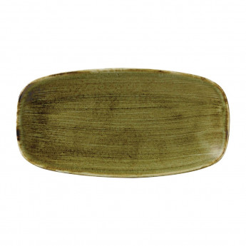 Stonecast Plume Olive Chefs' Oblong Plate No. 3 11 3/4 x 6 " (Pack of 12) - Click to Enlarge