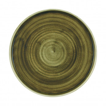 Churchill Stonecast Plume Walled Plates Green 260mm (Pack of 6) - Click to Enlarge
