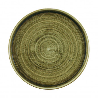 Churchill Stonecast Plume Walled Plates Green 220mm (Pack of 6) - Click to Enlarge