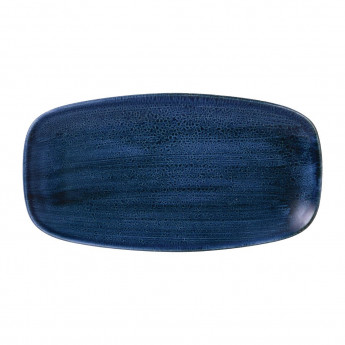 Stonecast Plume Ultramarine Chefs' Oblong Plate No. 4 13 7/8 x 7 3/8 " (Box 6) - Click to Enlarge