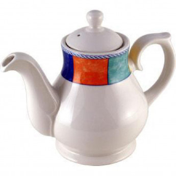 Churchill New Horizons Chequered Border Tea and Coffee Pots 426ml (Pack of 4) - Click to Enlarge