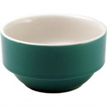 Churchill New Horizons Colour Glaze Consomme Bowls Green 105mm - Click to Enlarge