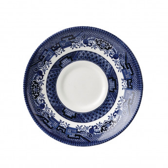 Churchill Vintage Prints Willow Georgian Saucer Blue 141mm (Pack of 12) - Click to Enlarge
